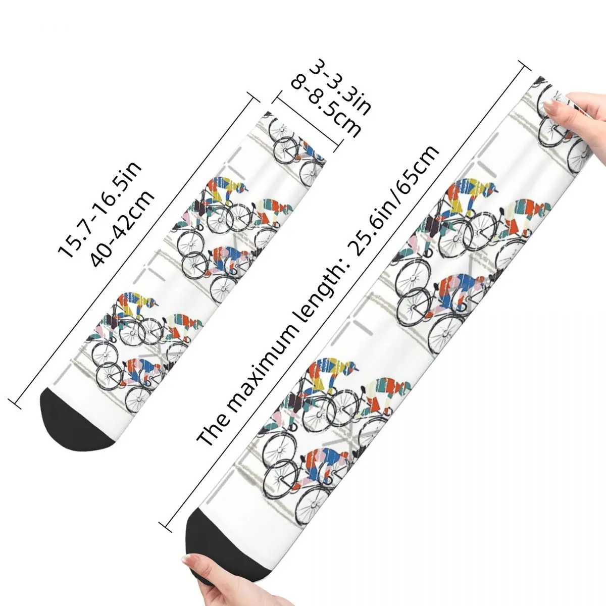 Ride To Win Triathlon Unisex Winter Socks Hip Hop Happy Socks street style Crazy Sock