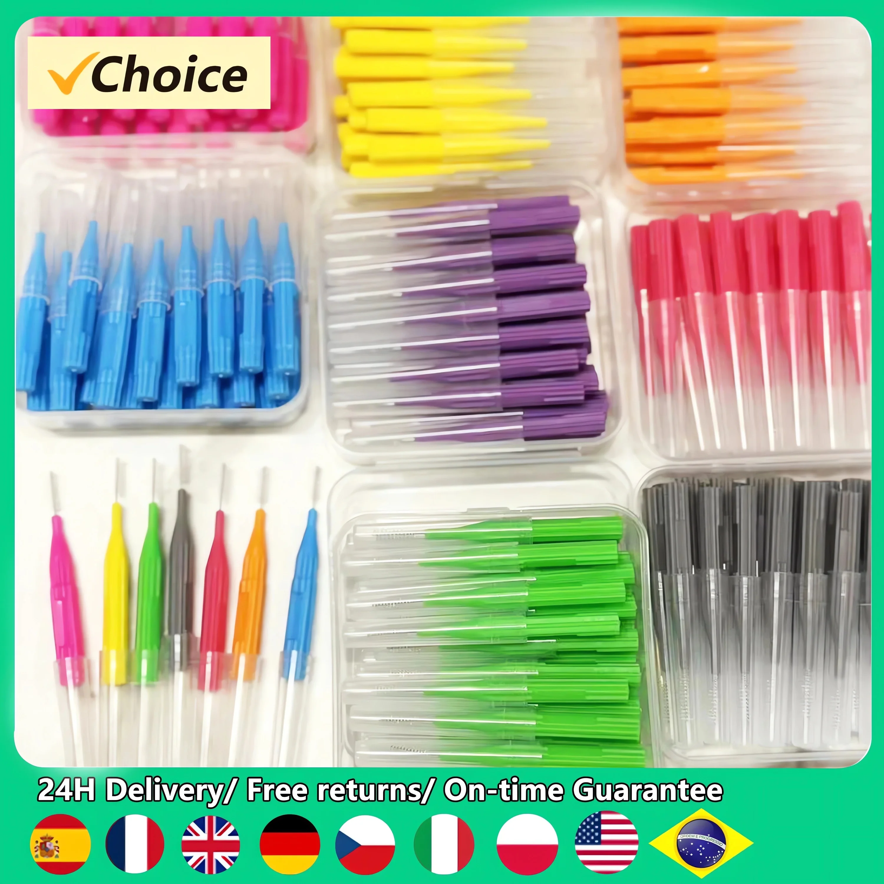 

25 шт./коробка, межзубные зубные щётки