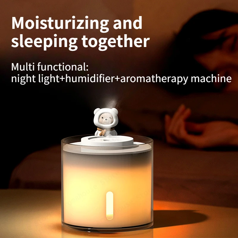 USB Creative Cute Pet Humidifier Heavy Fog Home Atmosphere Light Small Mini New Aromatherapy Machine Humidifier Diffuser