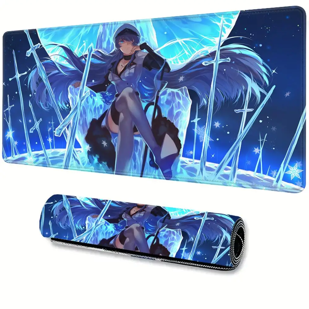 Anime Akame Ga Kill Esdeath Mouse Pad Game Laptop Play Mat 50X100 Extra Large Kawaii Office Mousepad Pc Gaming Accessories