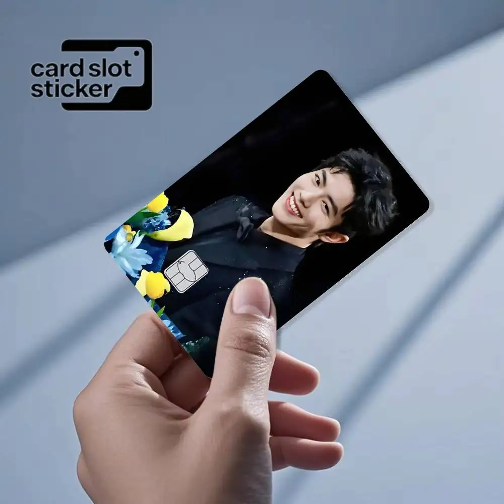 Actor X-xiaozhan  Credit Card HD Stickers Small Chip Waterproof Sticker Game Card Decal Gift