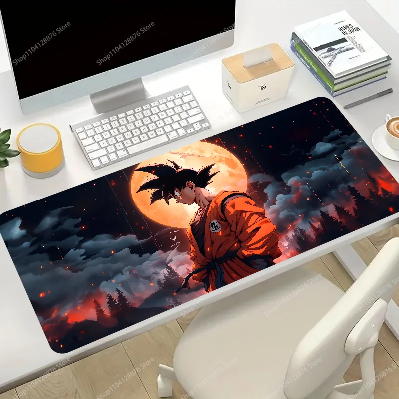 1pc sutra anime S-Silver G-Goku Non-slip Mouse Pad Suitable For Office Computers Laptops E-sports Game Desk Mats XXL Keyboard