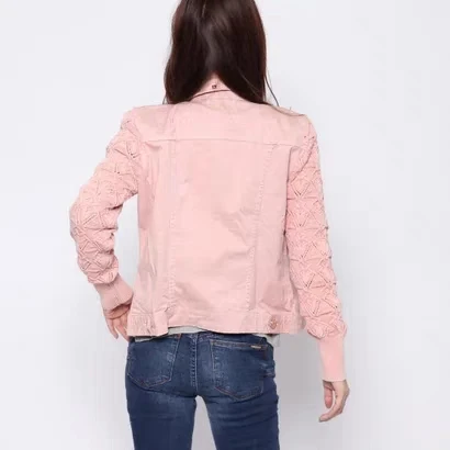 Foreign trade original single Spanish new fashion heavy industry embroidery slim elastic women denim clothes