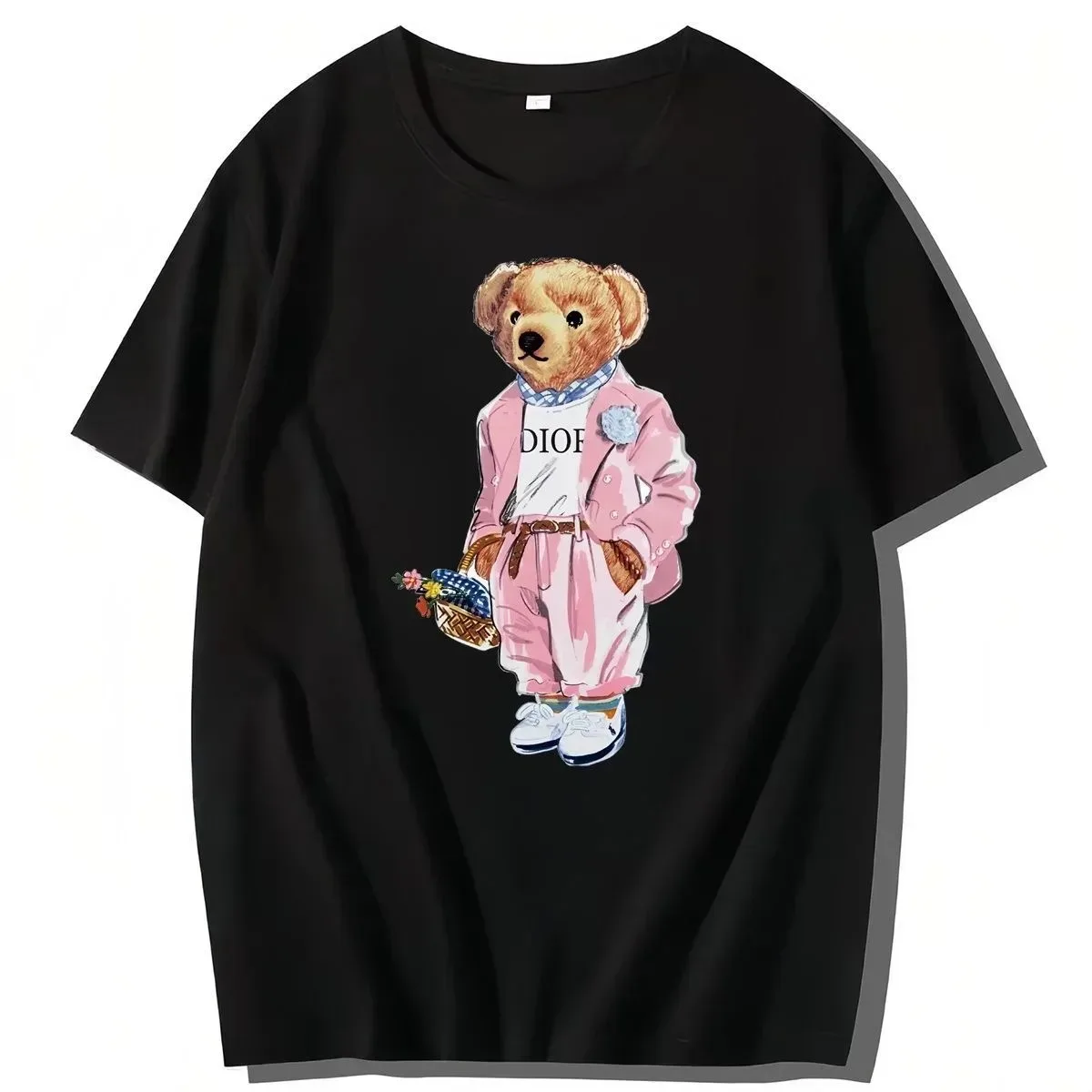 

2024 New Hot-selling Short-sleeved Classic Letter Printing Fashionable American Retro Wear Cotton T-shirt Sports Fitness T-shirt