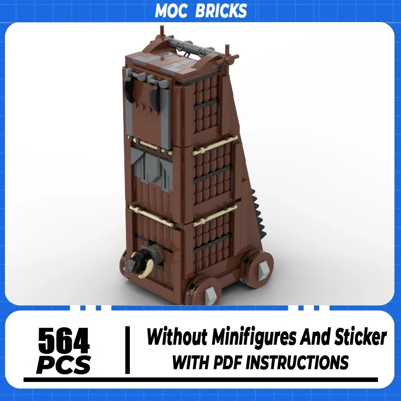 

Medieval Castle Model Moc Building Blocks Medieval Siege Tower Technology Modular Brick DIY Assembly Construction Toy Gifts
