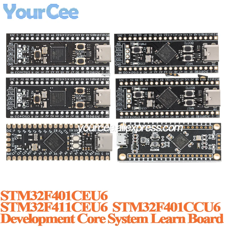 5 szt./1 szt. STM32F401 STM32F411 STM32F401CCU6 STM32F411CEU6 STM32F401RCT6 Minimalny Systemowy Moduł Płytki Rozwojowej do Nauki i Rozbudowy Systemów
