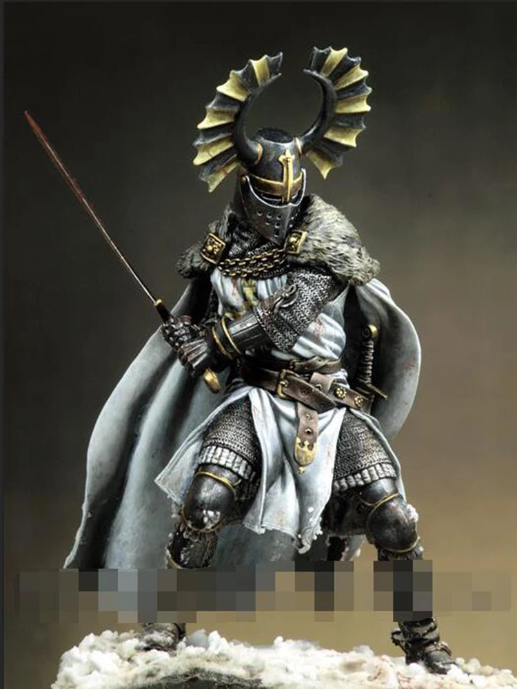 

New Unassembled 1/18 90mm Teutonic Knight high 90mm Resin Kit DIY Toys Unpainted resin model