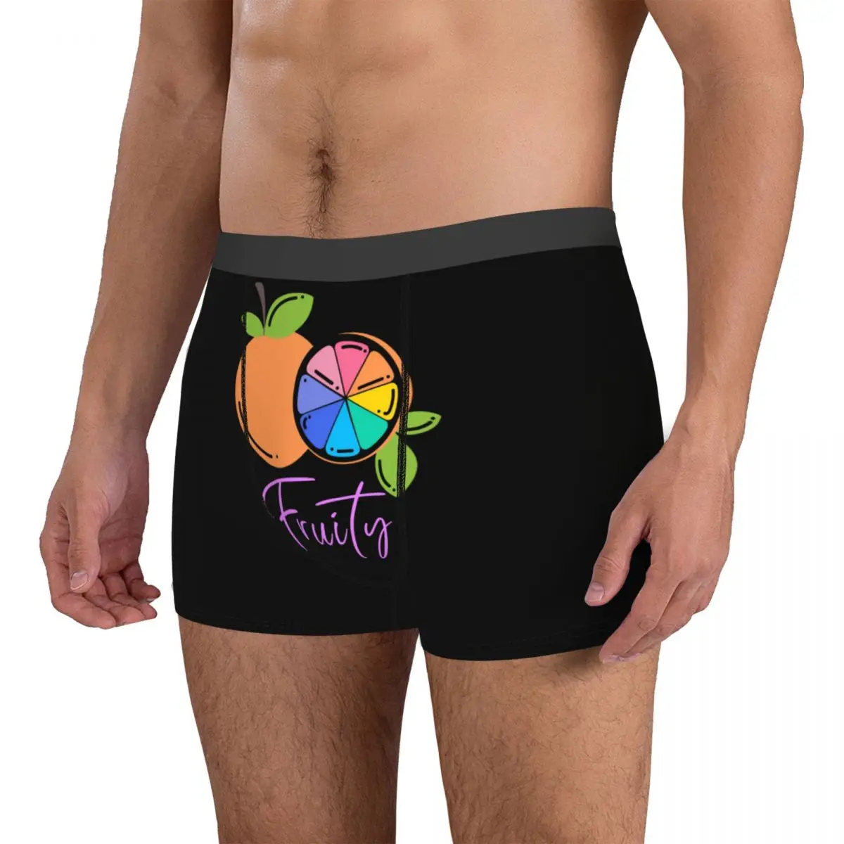 Underclothing Lgbt Gay Rainbow Pride Fruity 8 Exotic Men's Boxer Briefs Graphic Novelty Summer Wearable