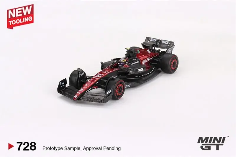 

MINI GT 1:64 Romeo C43 # 24 Zhou Guanyu /77 Valtteri 2023 F1 2023 Модель автомобиля