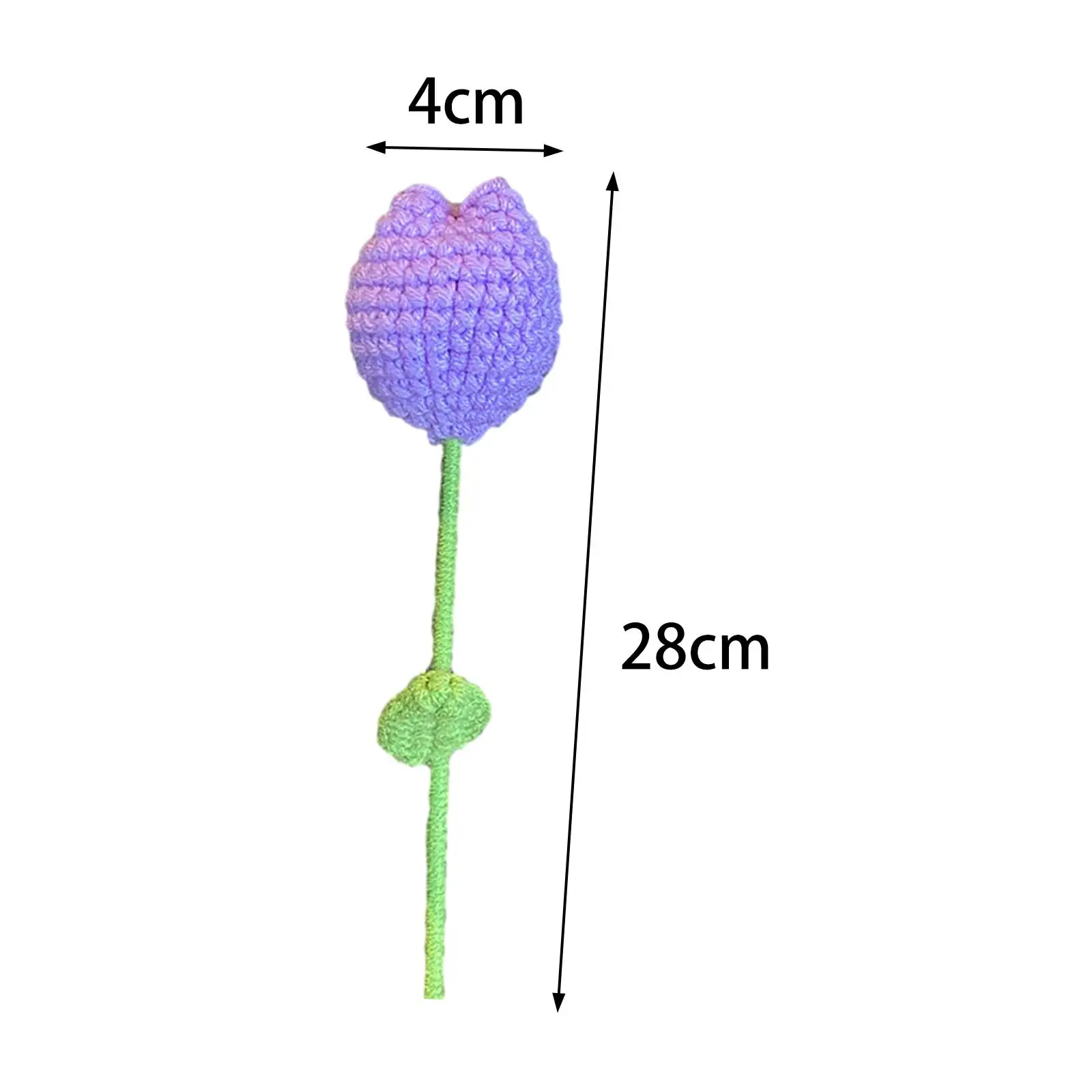 Crochet Flower Artificial Flower for Women Carefully Weave Finished Product Handmade Knitted Flower Birthday Gift Anniversary