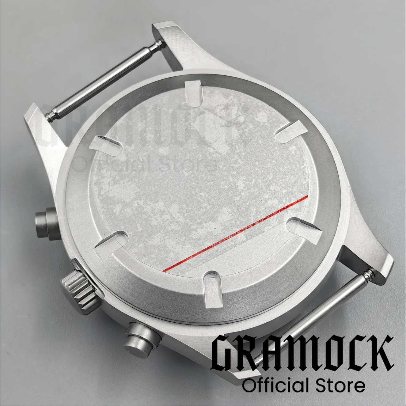 Steel/Sandblasted Diving Pilot Watch Case 38mm Sapphire Glass Screw Crown Fit VK63 VK64 VK67 VK68 Movement Waterproof Watch Part