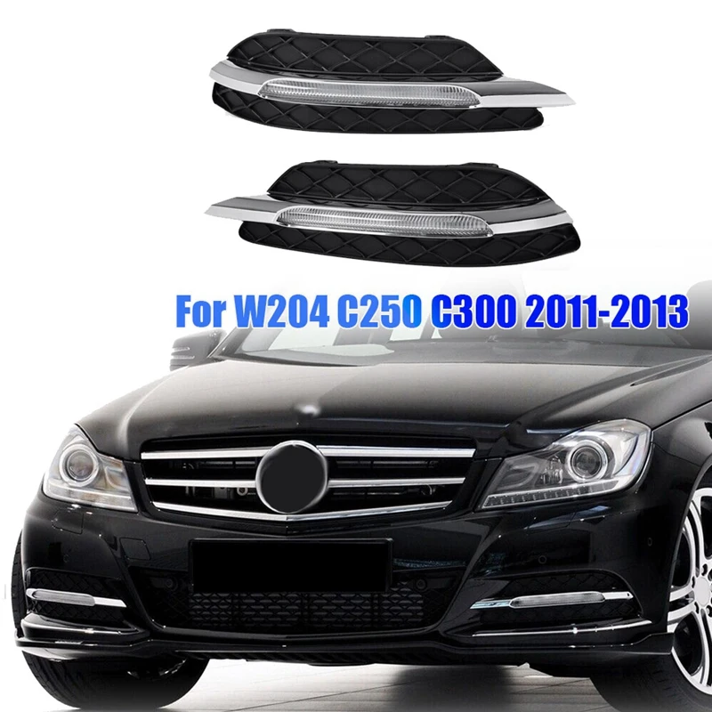 

Right LED DRL Daytime Running Lights Fog Light Lamp Fit for Mercedes Benz C-Class W204 C250 C300 11-13