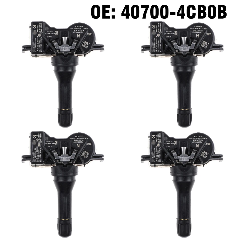 4 Uds. Sistema de Sensor de Monitor de presión de neumáticos TPMS de coche 407004CB0B para Renault Espace Kadjar Kangoo Koleos Megane talismán escénico