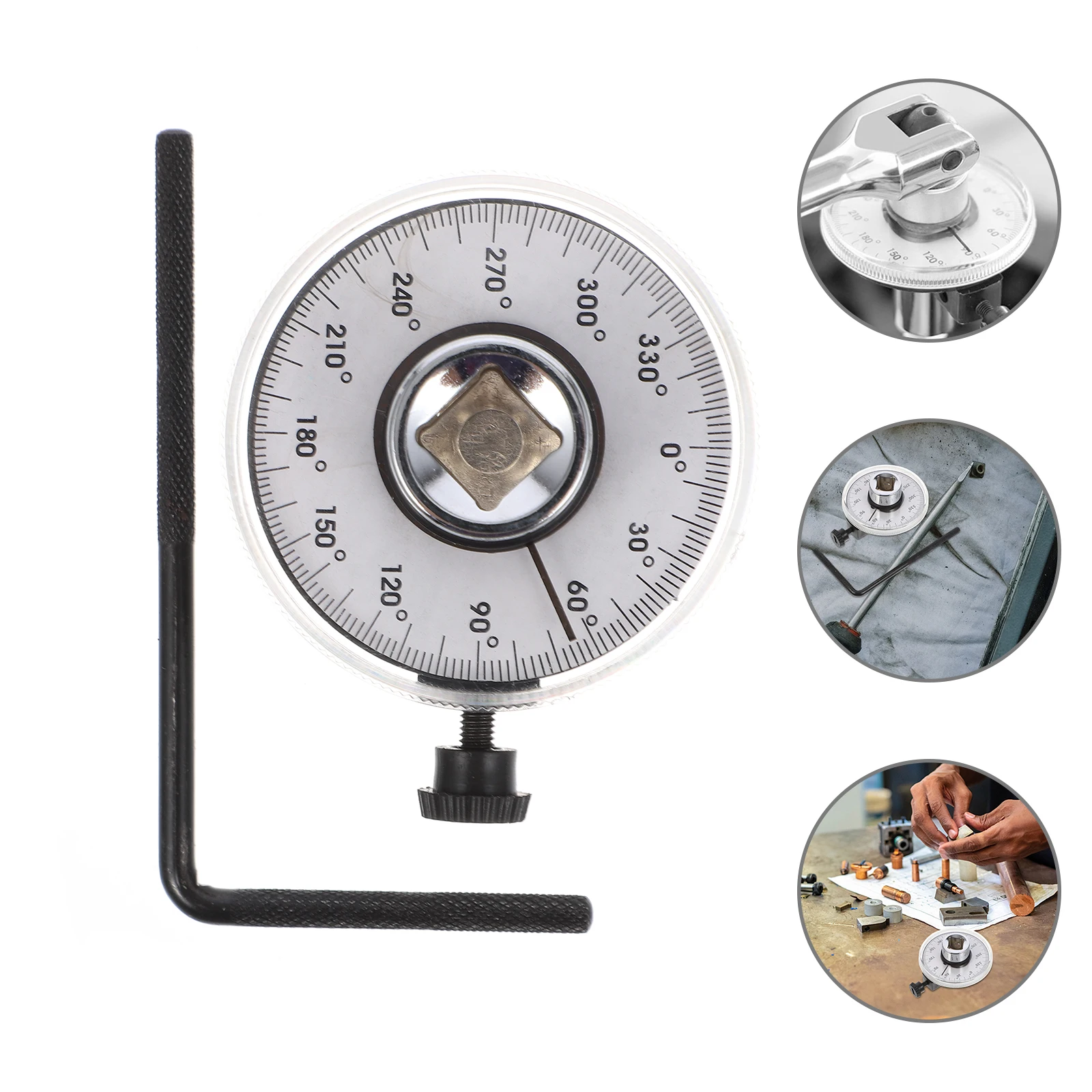 

12 Piece Torque Wrench Kit Adjustable Tools Auto Garage Angle Gauge Clear Scale Reversible Ratcheting