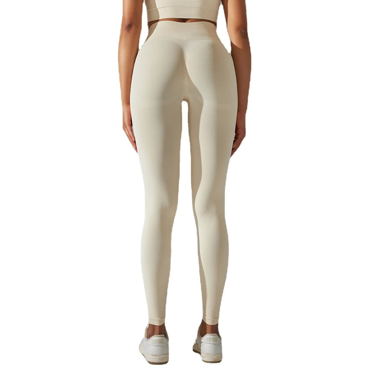 

Seamless Knitted Belly Contracting And Lifting Moisture Wicking Yoga Pants Exercise Workout Pants Sexy Slimming