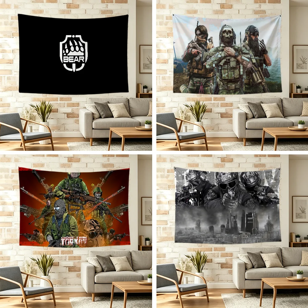 E-escape from game flag For T-tarkov Outdoor Camping Bar Picnic Party Home Decoration Ornaments Banner
