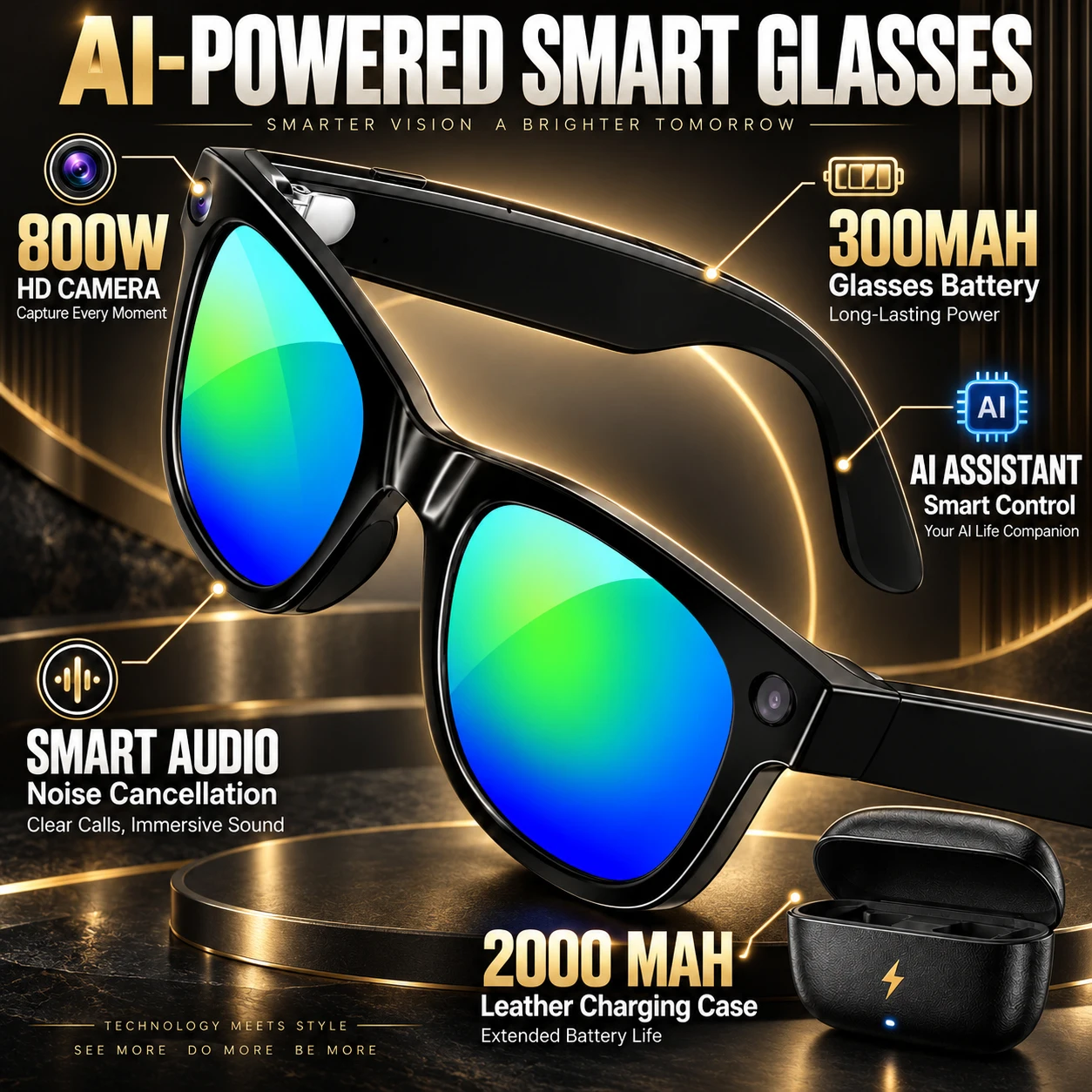 Audio Music Free Online - 2026 MT5-mini 스마트 글래스: 800W HD