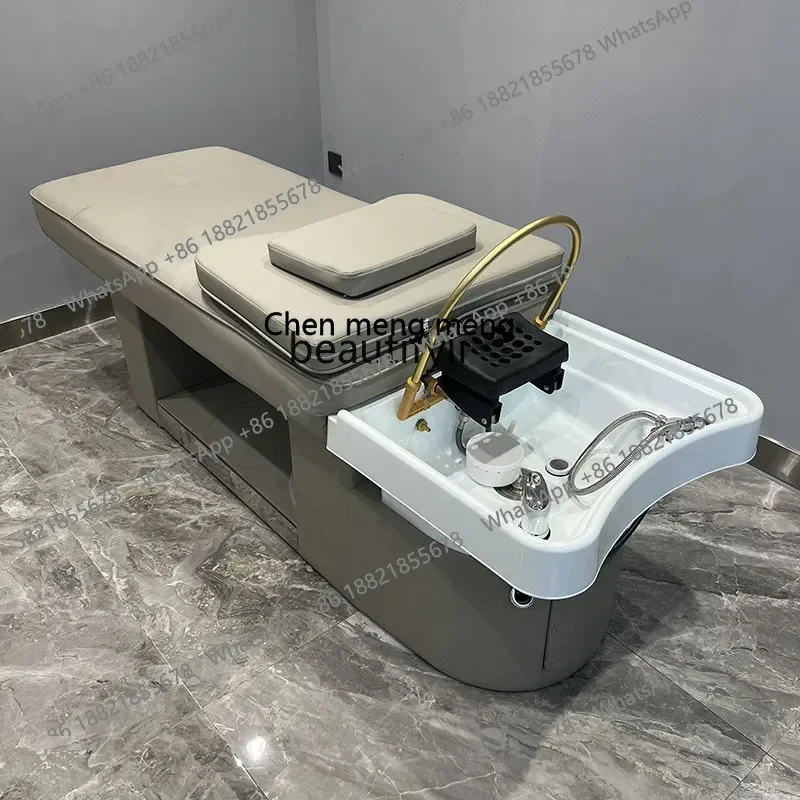 

D178 Thai Constant Temperature Water Circulation Shampoo Chair Hair Head Treatment Fumigation Lying Completely Massage Couch