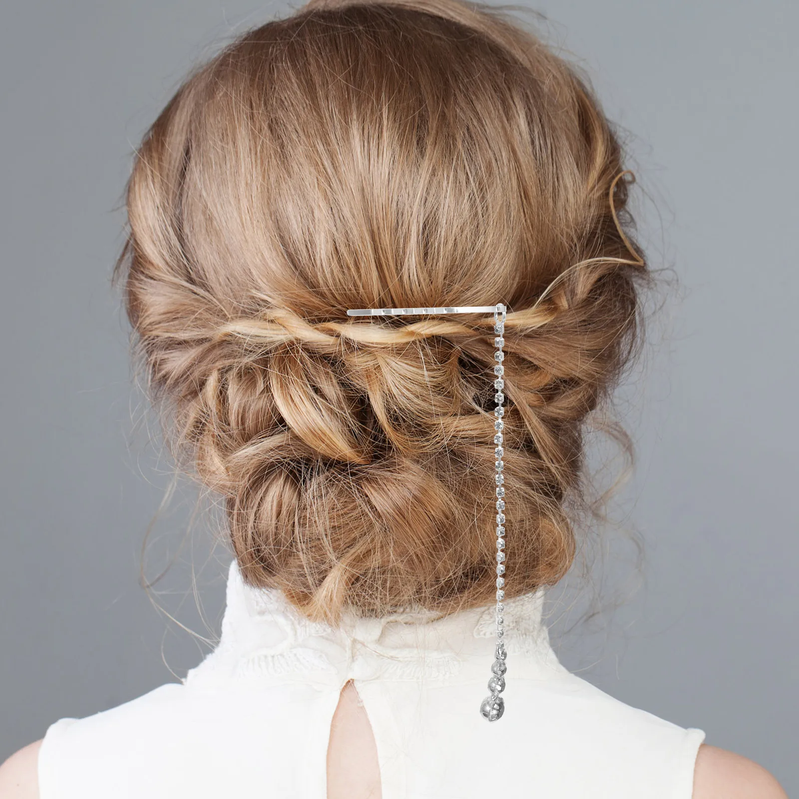 

Rhinestone Eyebrows Headdress Women Party Hair Jewelry Forehead Headpiece Chain Necklace Bridal Headband Sparkling Decor Gift