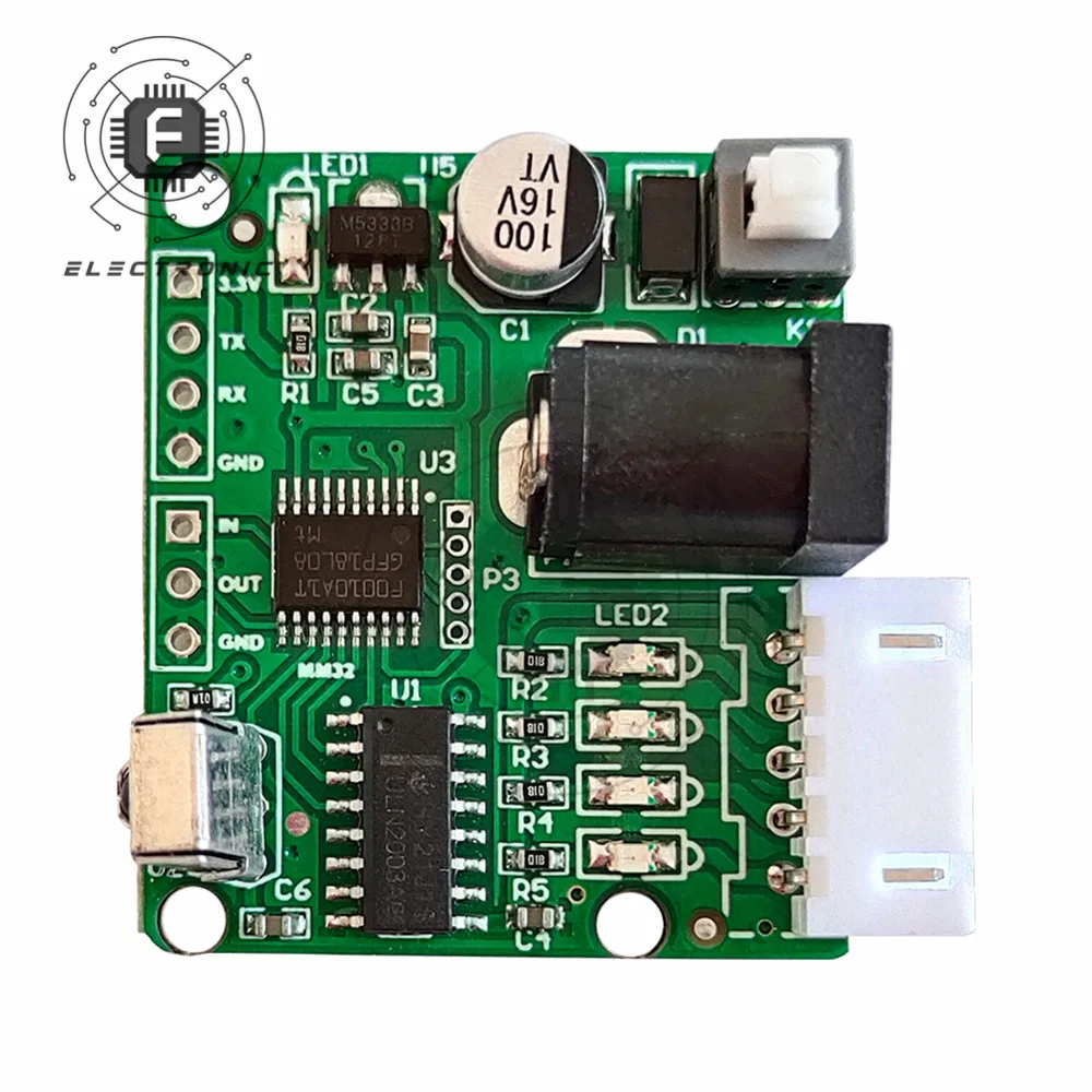 5V 4-Phase 28BYJ-48 DC Gear Step Stepper Motor+ULN2003 Driver Board DIY