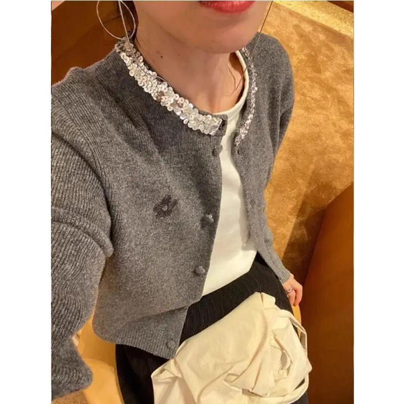 Dameskleding Gebreide kleding Vest Trui Jas Koreaanse populaire dameskleding winter 2025, losse dikke, gezellige tops