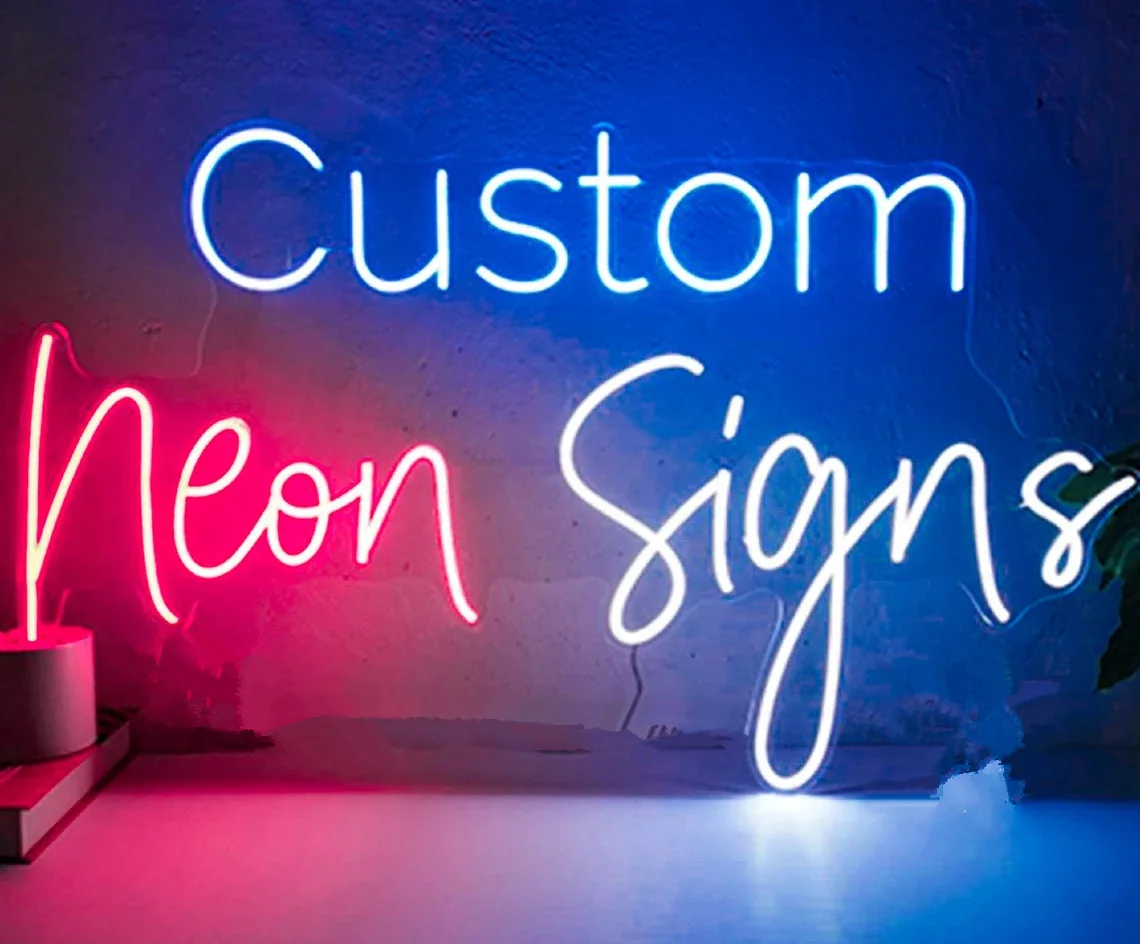 Custom Neon LED Sign Neon Light Wedding Home Decorations Night Wall Lamp for Bedroom Personalized Business Logo Birthday Gift