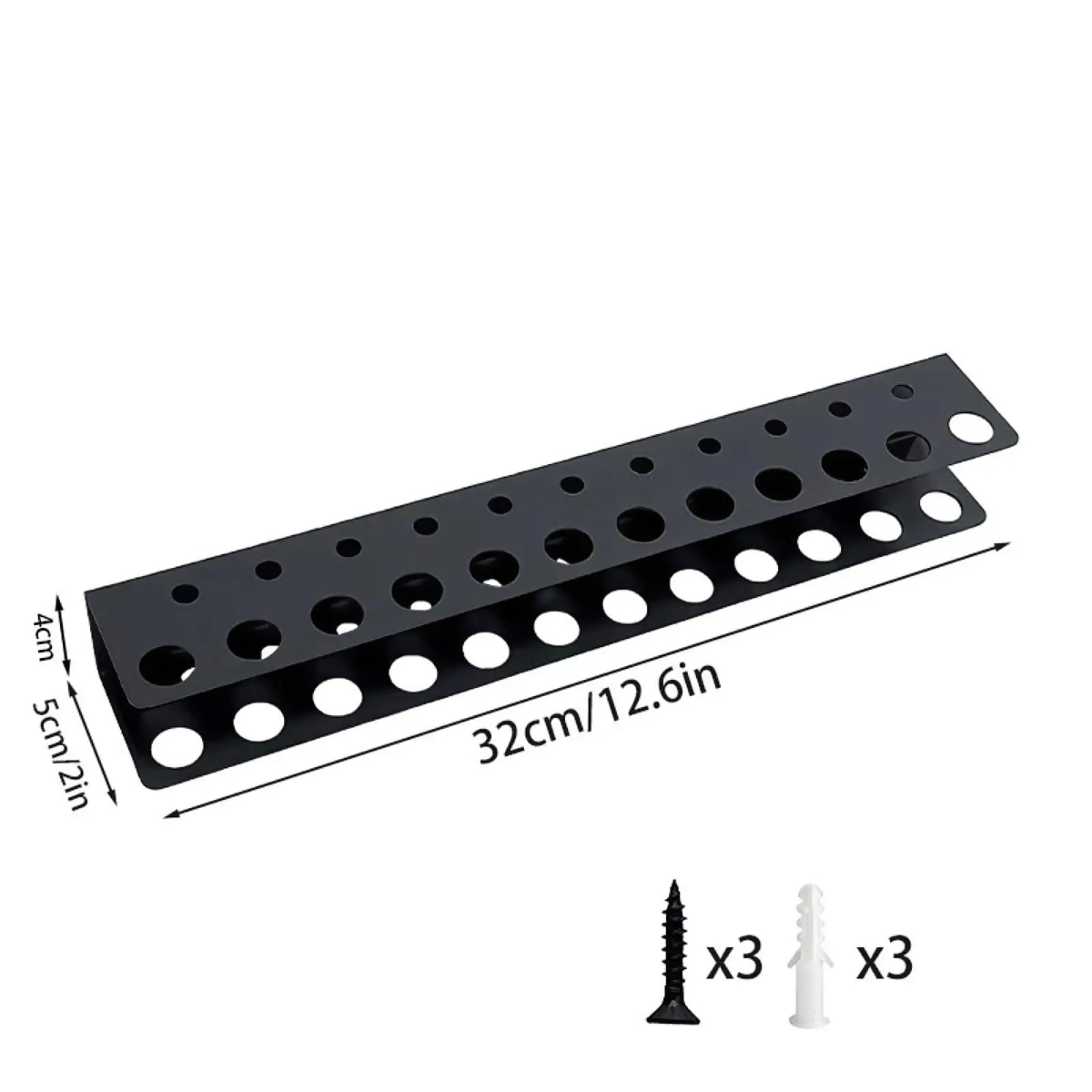 Screwdriver Wall Organizer Sturdy Structure Hand Tool Holder for Garage Home