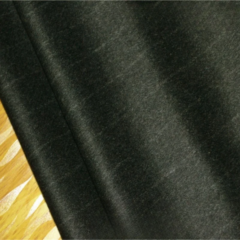 

Elegant urban style understated dark vertical striped cashmere fashion fabric coat pants and skirt