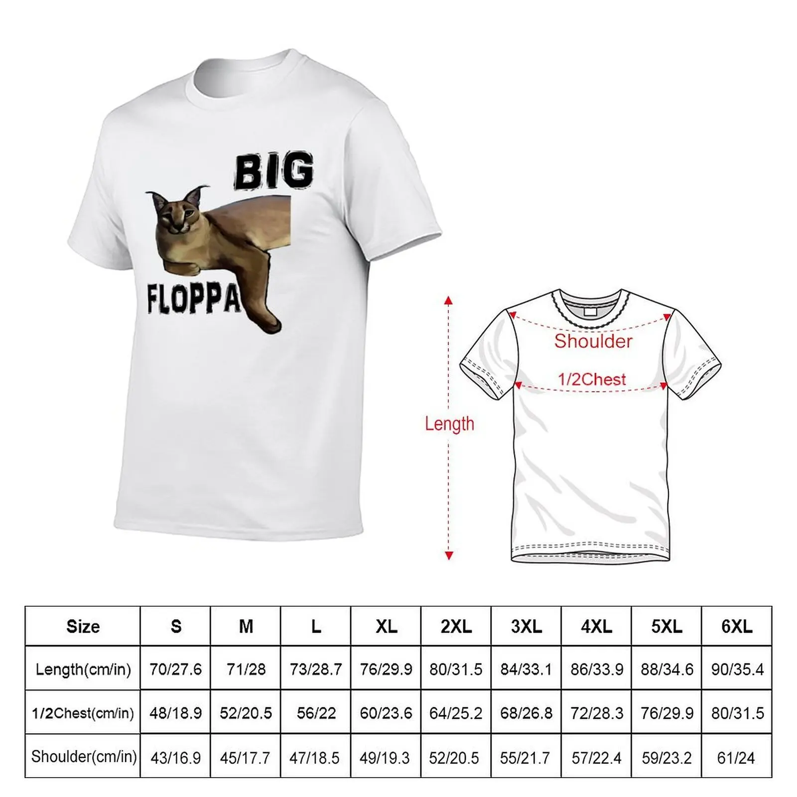 Big Floppa T-Shirt affliction shirts shirts graphic tees plain white t shirts men