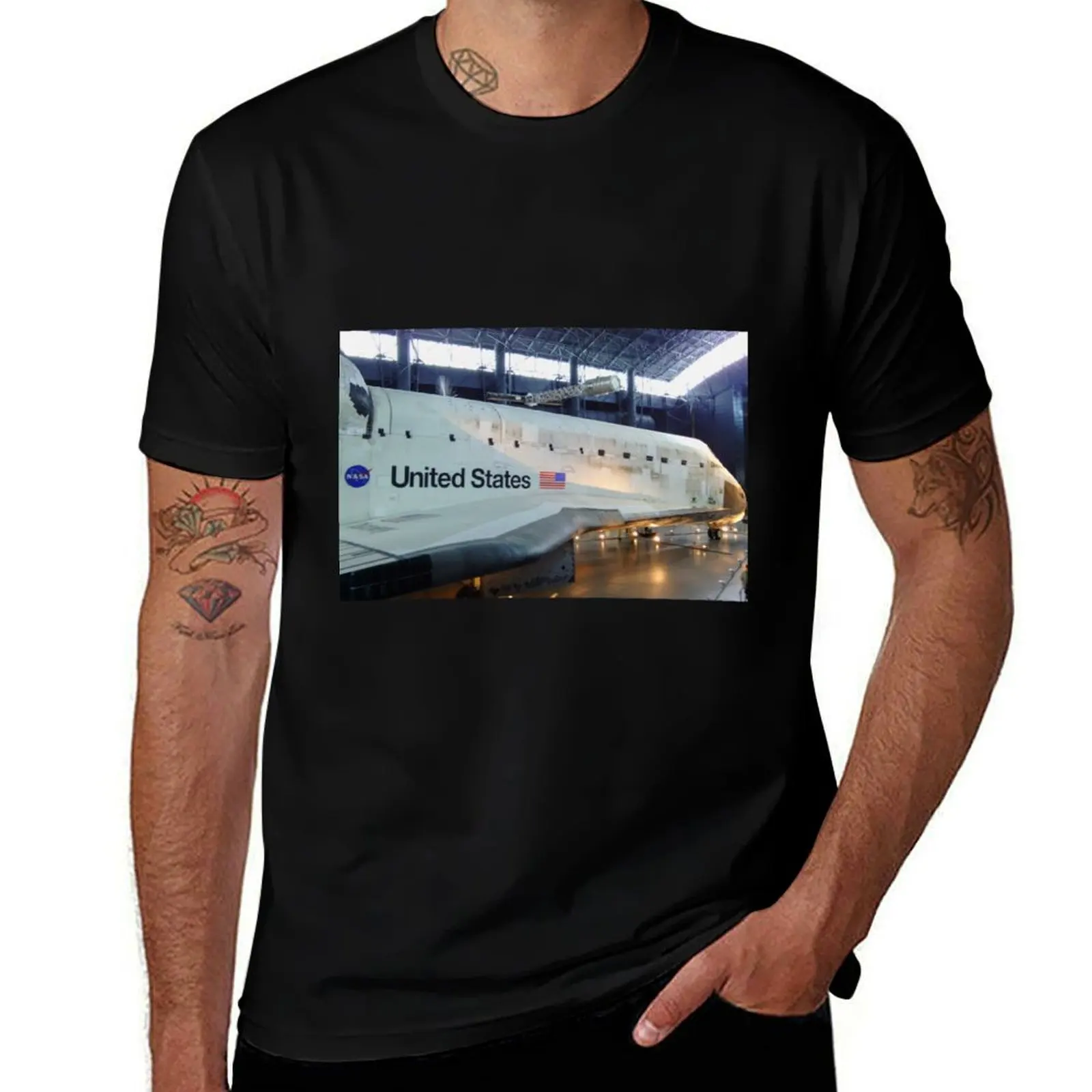 Space Shuttle Challenger Photo Smithsonian Space Amex Museum T-Shirt Quick Dry Light Sports T-Shirt