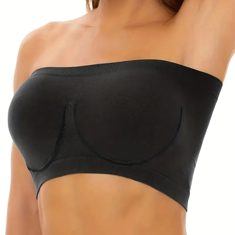 Women\'s Backless Sexy Strapless Breathability High Stretch Comfortable Wireless@238