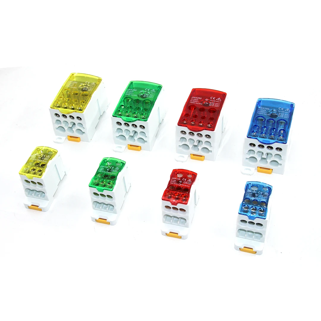 Elektrischer Split-DIN-Schienenklemmenblock, Anschlussdose, Stromkabel, elektrischer Steckverbinder UKK80A, 125 A, 160 A, 250 A, 400 A, 500 A – Detail 4