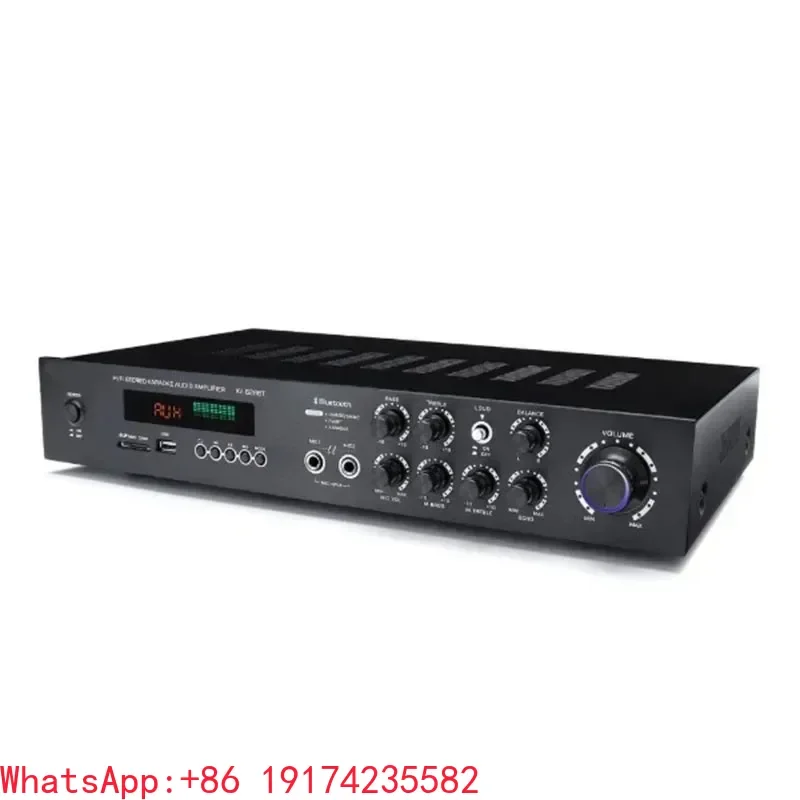 AV-628BT 5-Channel HIFI Amplifier Bluetooth 600W Digital Stereo Audio USB Power Amplifier