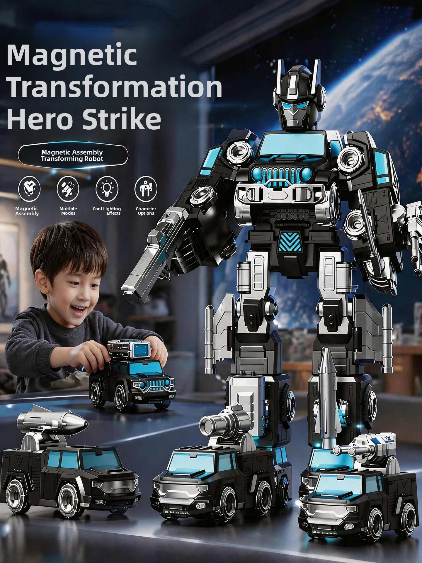 

New 2026 Educational Toys Birthday Gifts for Boys 3 to 6 Years Old Building Blocks Intelligence Development Male Children
