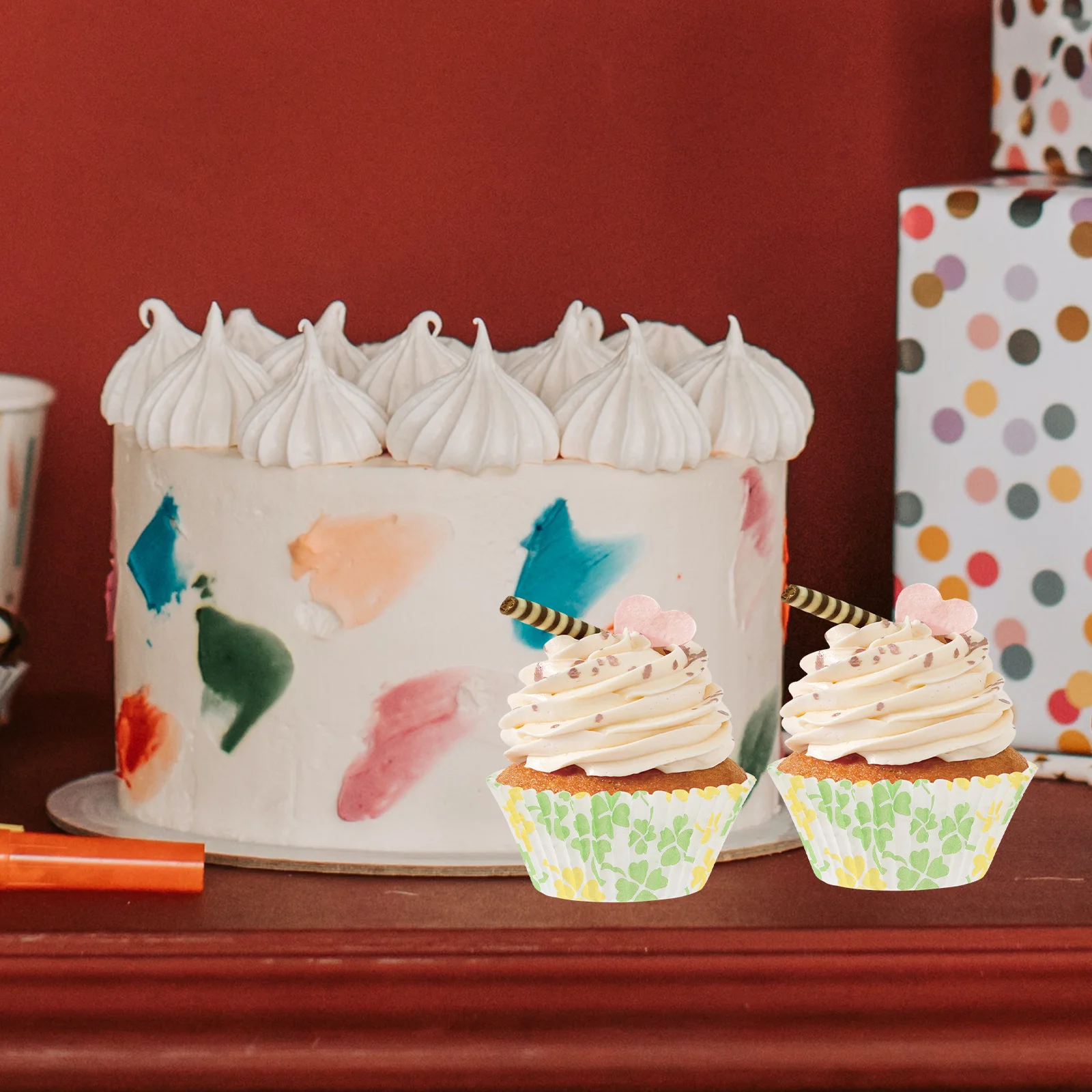 

100pcs Cake Baking Cups Cupcake Paper Liners For Muffins Chocolates Desserts Party Wedding Baking Supplies Muffin Cases