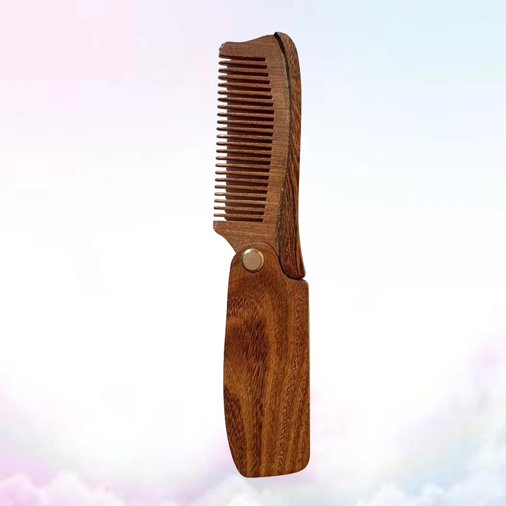 

1Pcs Foldable Hair Comb Natural Wooden Comb Smooth Massage Scalp Stimulating Blood Circulation Durable Portable Hairdressing