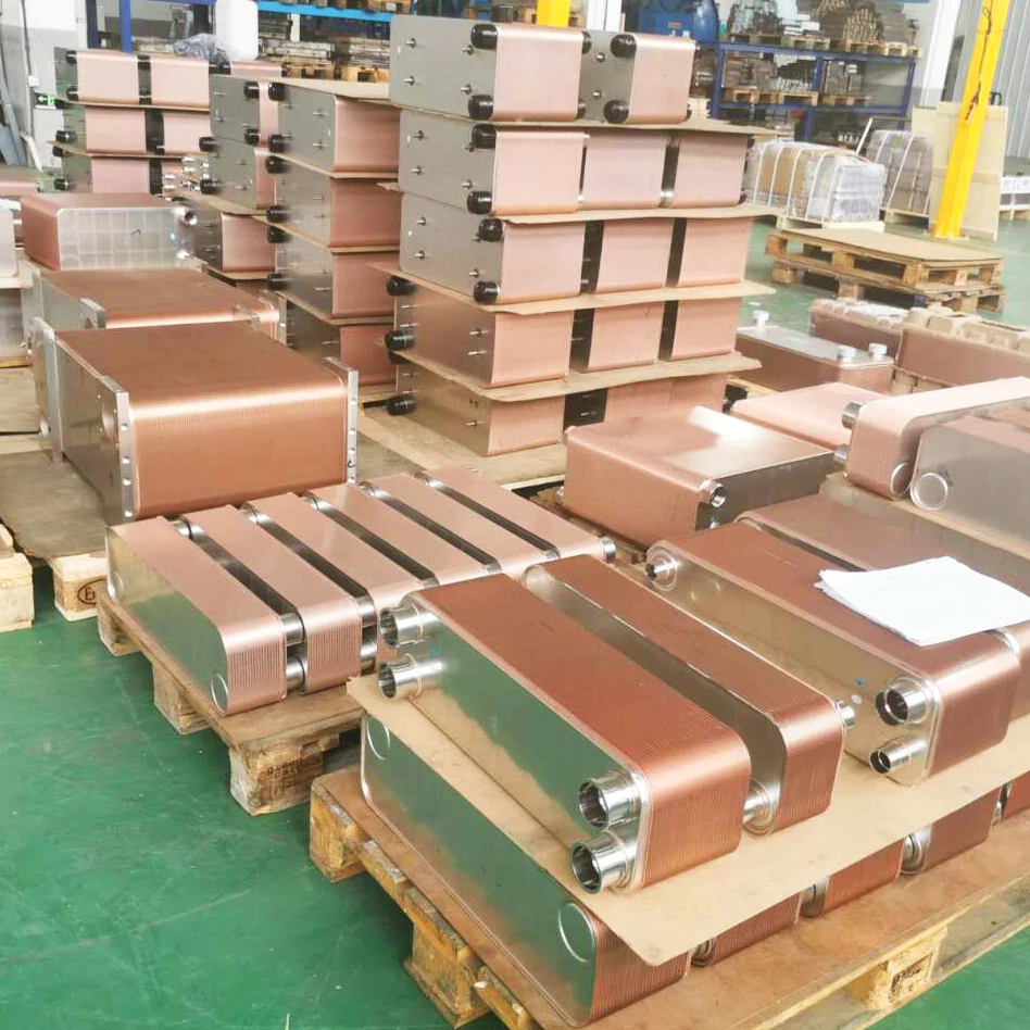 Industrial Brazed Plate Heat Exchanger Stainless Steel/Copper Material CE Certified Energy Saving & Long Service Life