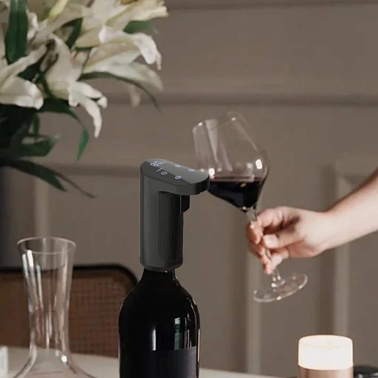 Electric Wine Decanter USB Rechargeable Wine Dispenser Whiskey Adjustable Quantity Liquor Wine Pump Wine Accessories for
