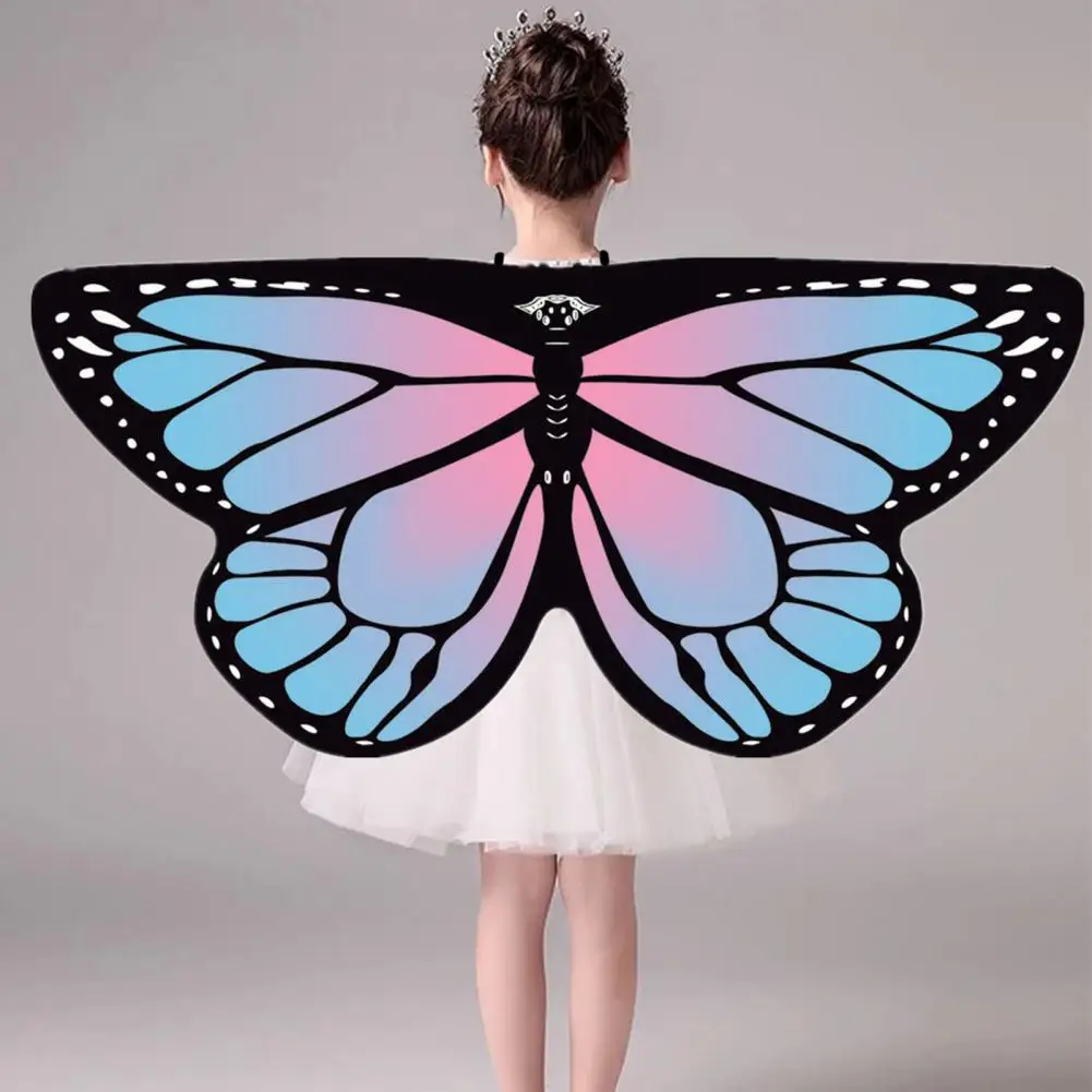 Children Butterfly Wings Cape Cloak Halloween Butterfly Wings Toddler Cosplay Butterfly Cape Halloween Party Costume for Kids