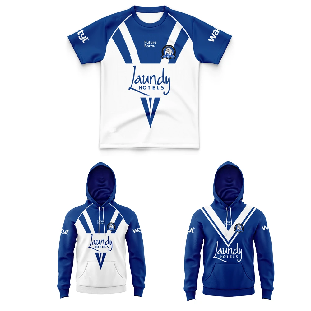 2025 kids BULLDOGS rugby jersey Hoodie Australia Children's set bulldogs rugby shirt t-shirt youth Hoodies