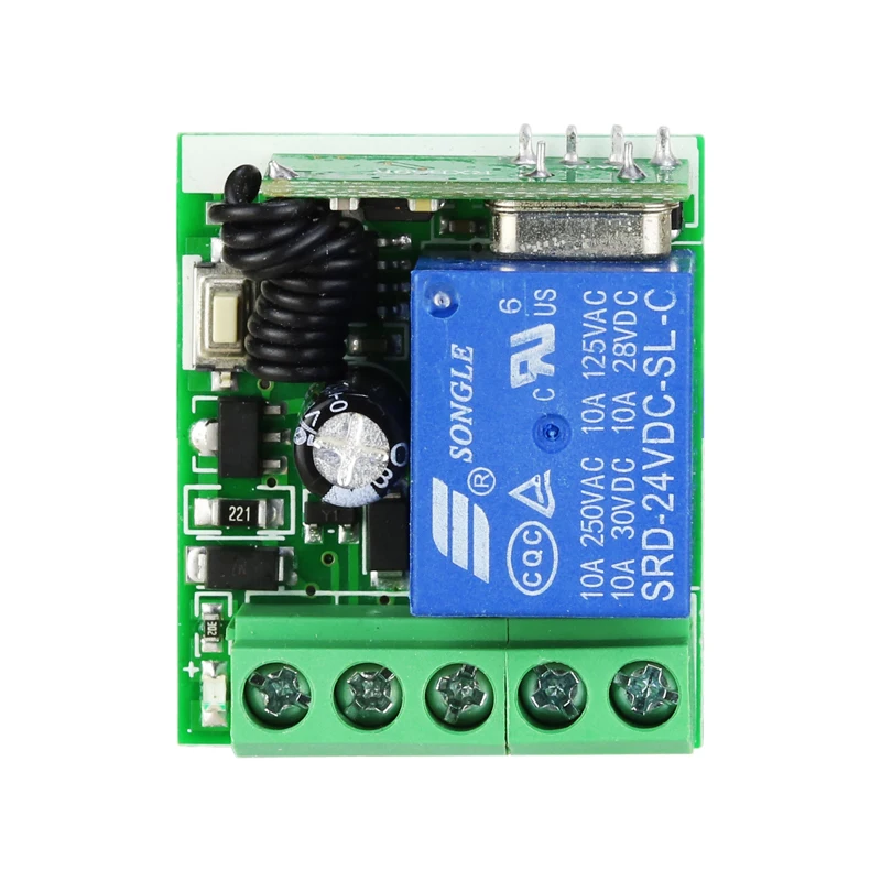 Remote Control Wireless Switch 433Mhz DC 12V 1CH RF 10A Relay Receiver and 2CH Transmitter For Door Electromagnetic Lock