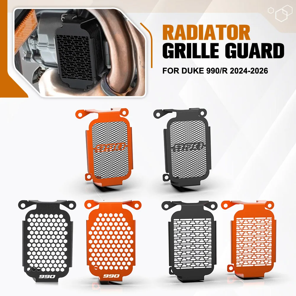 

For Duke 990/R 2024-2025-2026 New Motorcycle Oil To Water Heat Exchanger Guard Engine Cooling Cover Protector Accessoreis Black