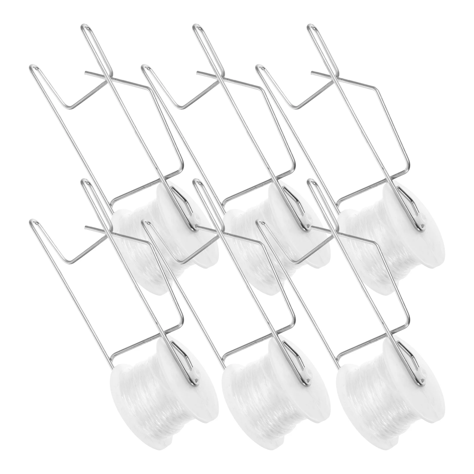 

6pcs Tomato Roller Hooks Greenhouse Cultivation Space Saving Lattice Line Reusable Plant Support Clips Tomato Cage for Garden
