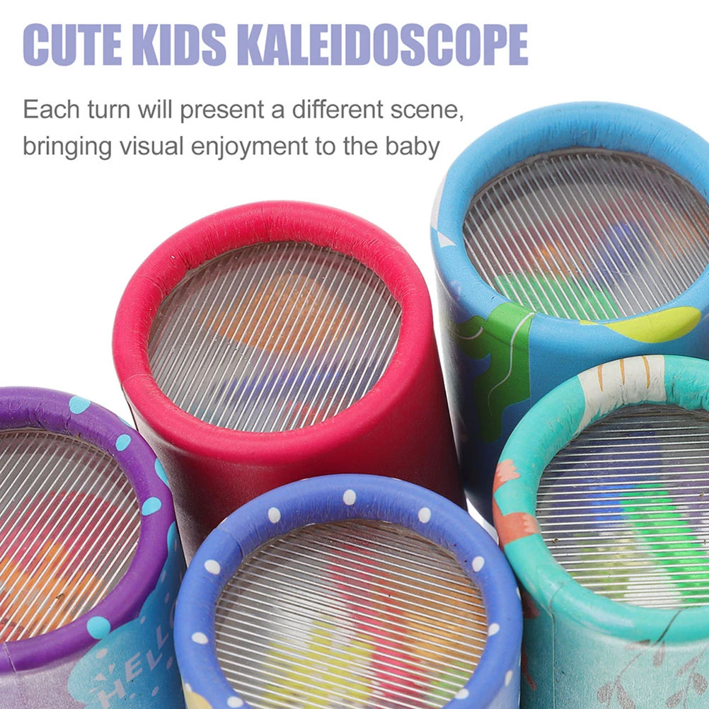 Kaléidoscope en papier pour enfants, jouets décoratifs, 10 pièces