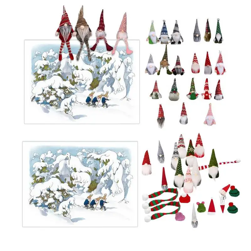 

24 Gnome Toys Advent Calendars Christmas Elements Countdown Box Calendar Gifts Toys For 2025 New Year Gifts Noel Navidad