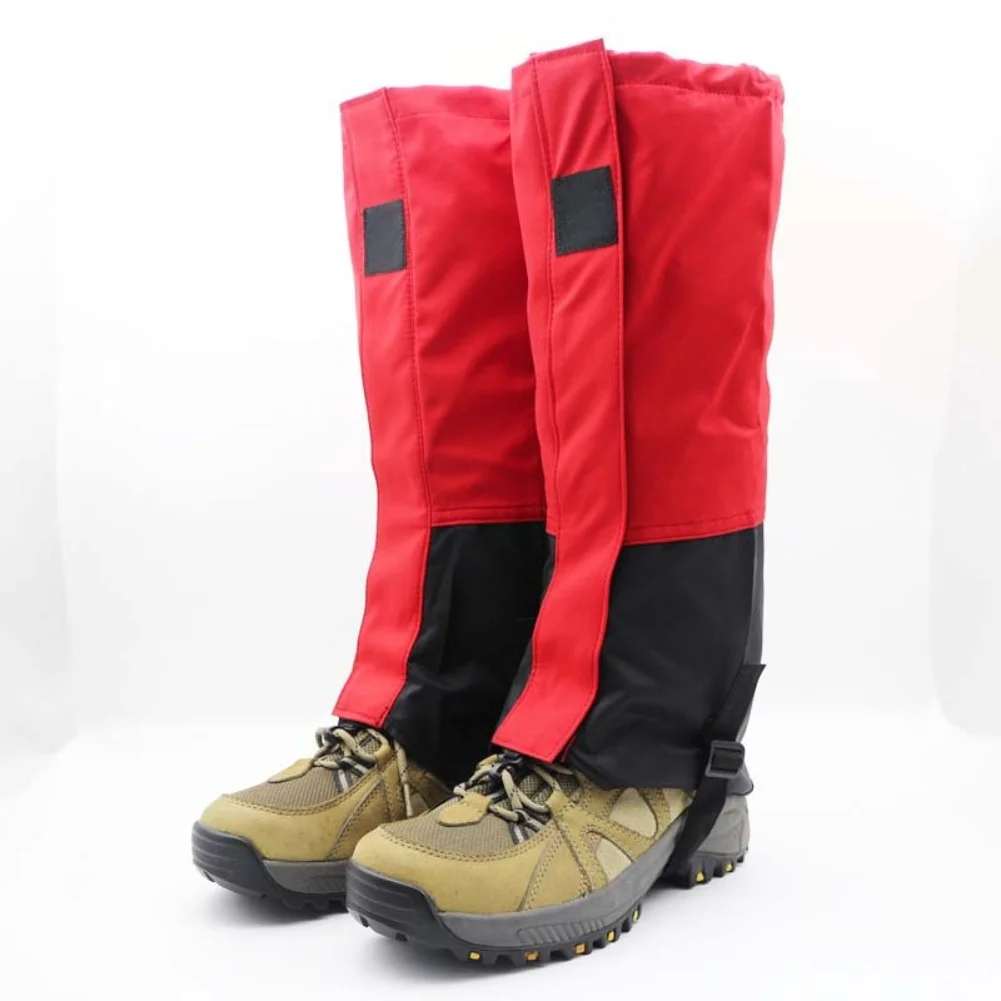 1 Pasang Penutup Kaki Ski Tahan Air Anti Salju Anti Pasir Pelindung Sepatu Bot untuk Musim Dingin Pria/Wanita Aksesori Hiking Luar Ruangan