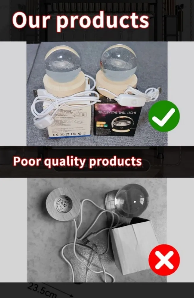 【تخفيضات العلامة التجارية لدعم المخفضة】هدية كتاب الضوء الليلي USB LED ضوء الليل Galaxy Crystal Ball Lamp Planet شجرة عيد الميلاد وعيد الميلاد #6