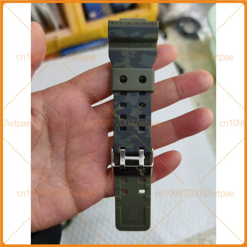 For Camouflage Green Resin Strap & Case Accessories For Casio GA110 GA100 GA120 GA140 GD100 GAX100 Watch