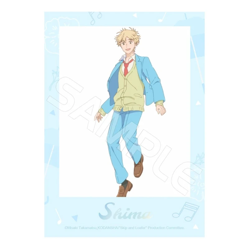 Skip and Loafer Sōsuke Shima, Mitsumi Iwakura Transparent Polaroid Badges Postcards and Merchandise Fan Collector's Gifts