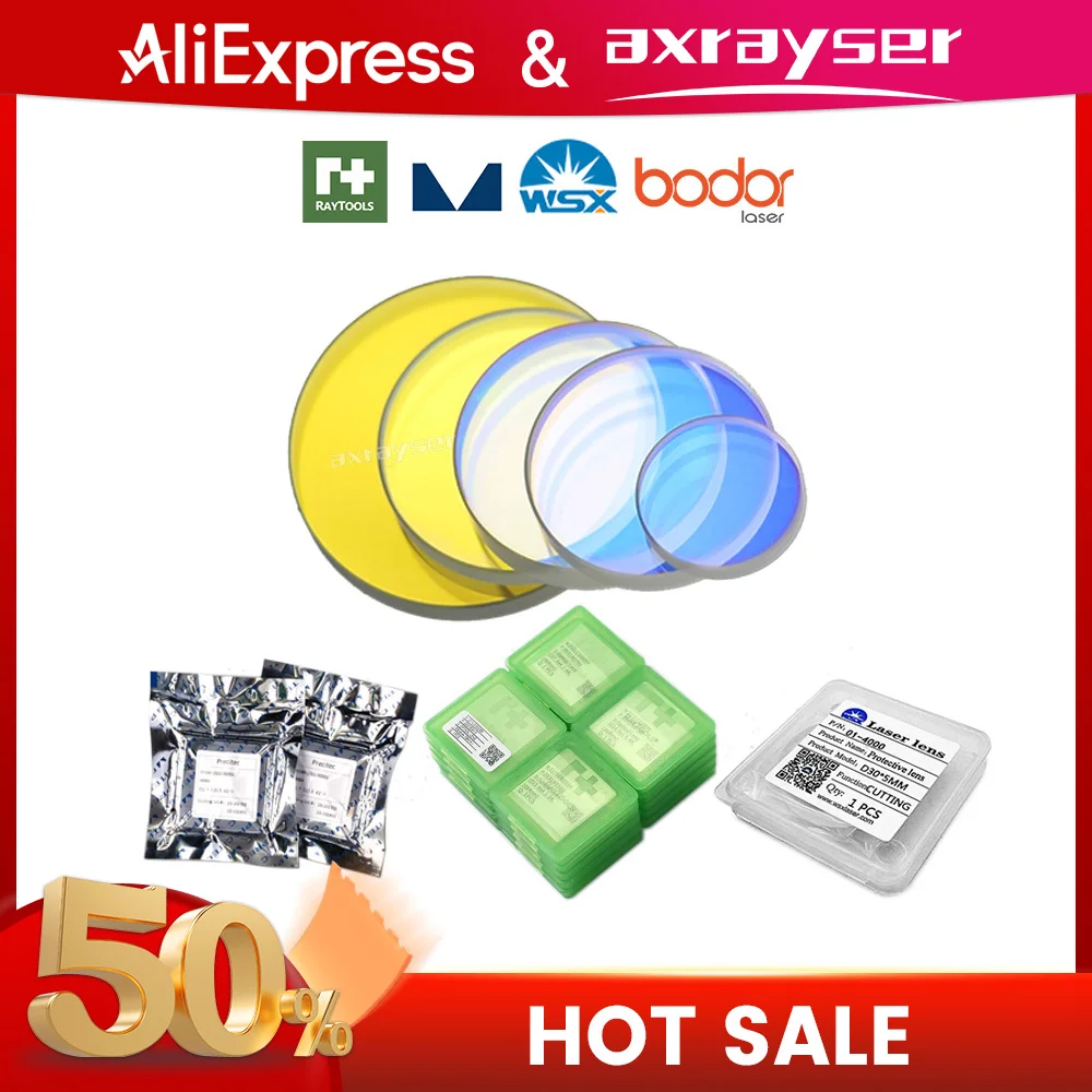 

Все оригинальные защитные линзы Raytools WSX для лазерного объектива 37x7 Precitec Bodor Boci Fiber, мощная режущая головка 1064 нм